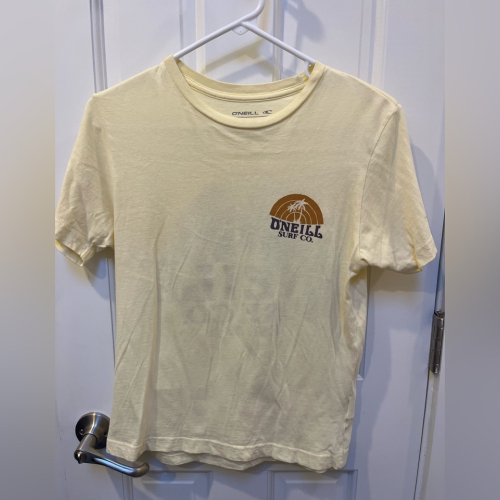 O'Neill yellow T-Shirt with Surf Co Graphic
